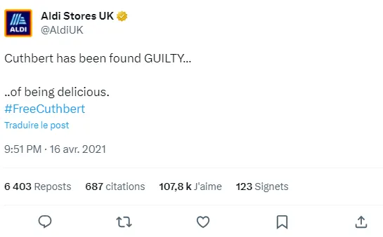 Aldi Stores - Twitter